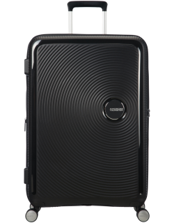 Soundbox 4-wheel 77cm large Spinner Expandable suitcase Bass Black