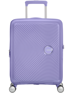 Soundbox 4-wheel cabin baggage Spinner Expandable suitcase 55x40x20/23cm Bass Black