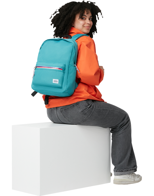 Upbeat | Backpack Zip | Aqua Green |