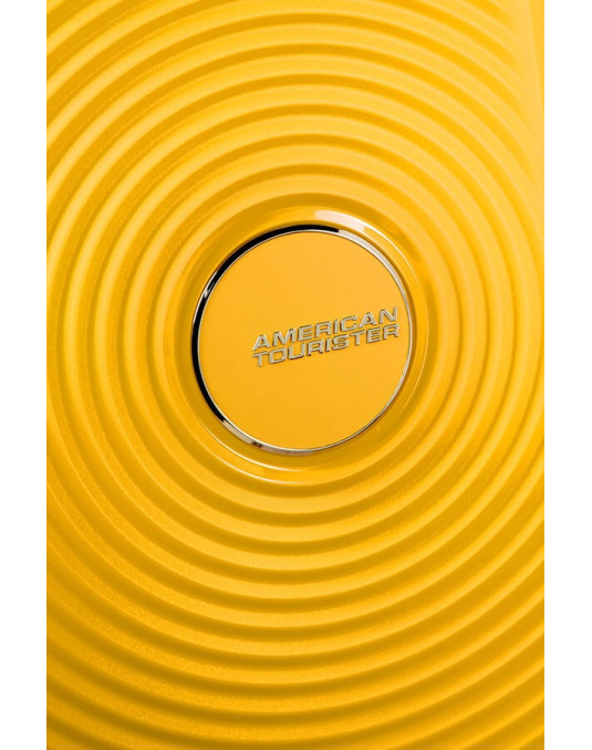 Soundbox 4-wheel cabin baggage Spinner Expandable suitcase 55x40x20/23cm Bass Black