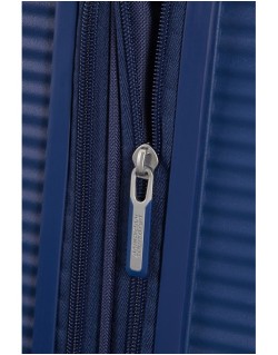 Soundbox 4-wheel cabin baggage Spinner Expandable suitcase 55x40x20/23cm Bass Black