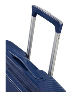 Soundbox 4-wheel cabin baggage Spinner Expandable suitcase 55x40x20/23cm Bass Black