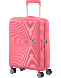 Soundbox 4-wheel cabin baggage Spinner Expandable suitcase 55x40x20/23cm Bass Black