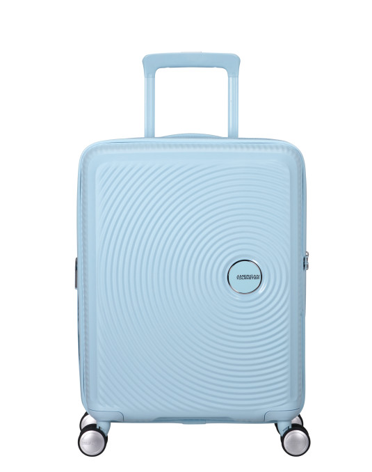 Soundbox 4-wheel cabin baggage Spinner Expandable suitcase 55x40x20/23cm Bass Black