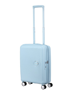 Soundbox 4-wheel cabin baggage Spinner Expandable suitcase 55x40x20/23cm Bass Black