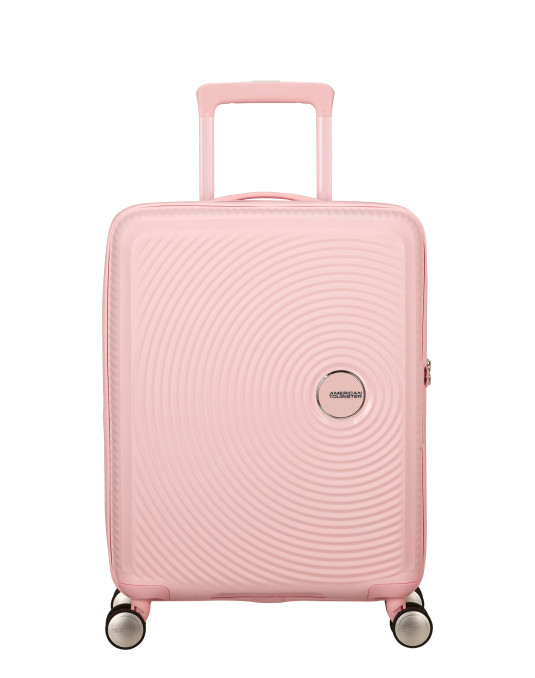 Soundbox 4-wheel cabin baggage Spinner Expandable suitcase 55x40x20/23cm Bass Black