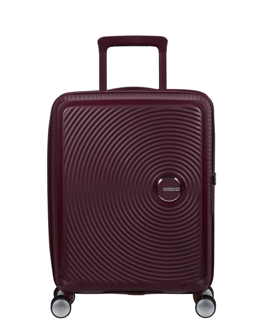 Soundbox 4-wheel cabin baggage Spinner Expandable suitcase 55x40x20/23cm Bass Black
