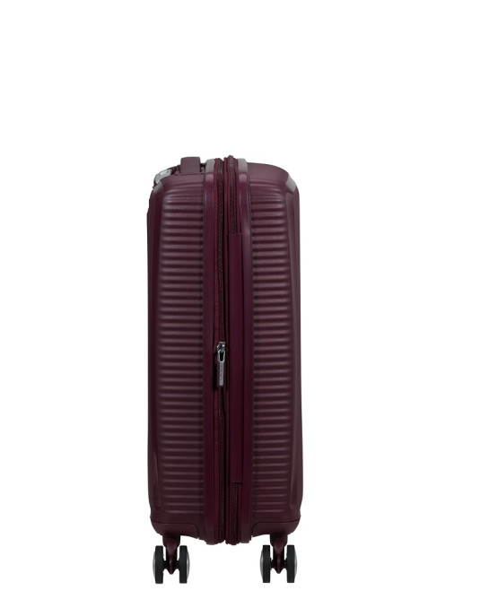 Soundbox 4-wheel cabin baggage Spinner Expandable suitcase 55x40x20/23cm Bass Black