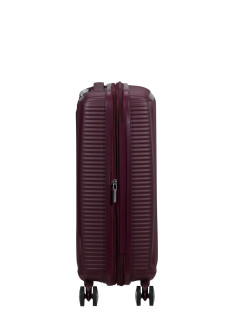 Soundbox 4-wheel cabin baggage Spinner Expandable suitcase 55x40x20/23cm Bass Black