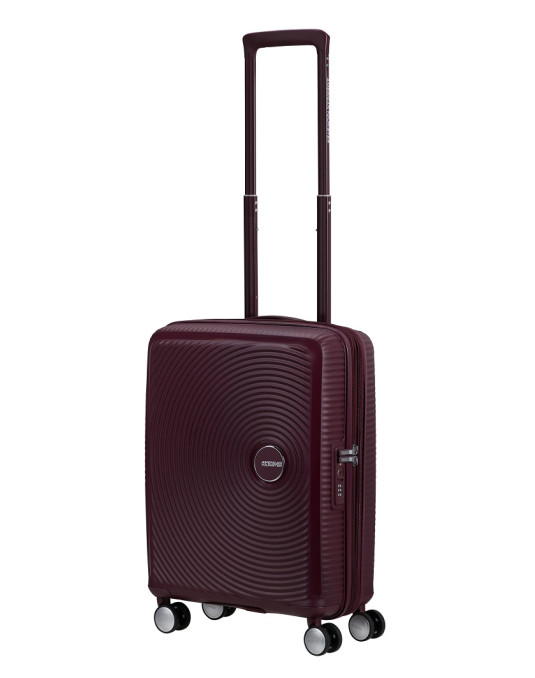 Soundbox 4-wheel cabin baggage Spinner Expandable suitcase 55x40x20/23cm Bass Black