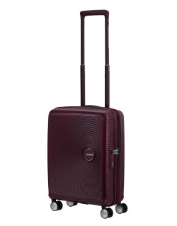 Soundbox 4-wheel cabin baggage Spinner Expandable suitcase 55x40x20/23cm Bass Black