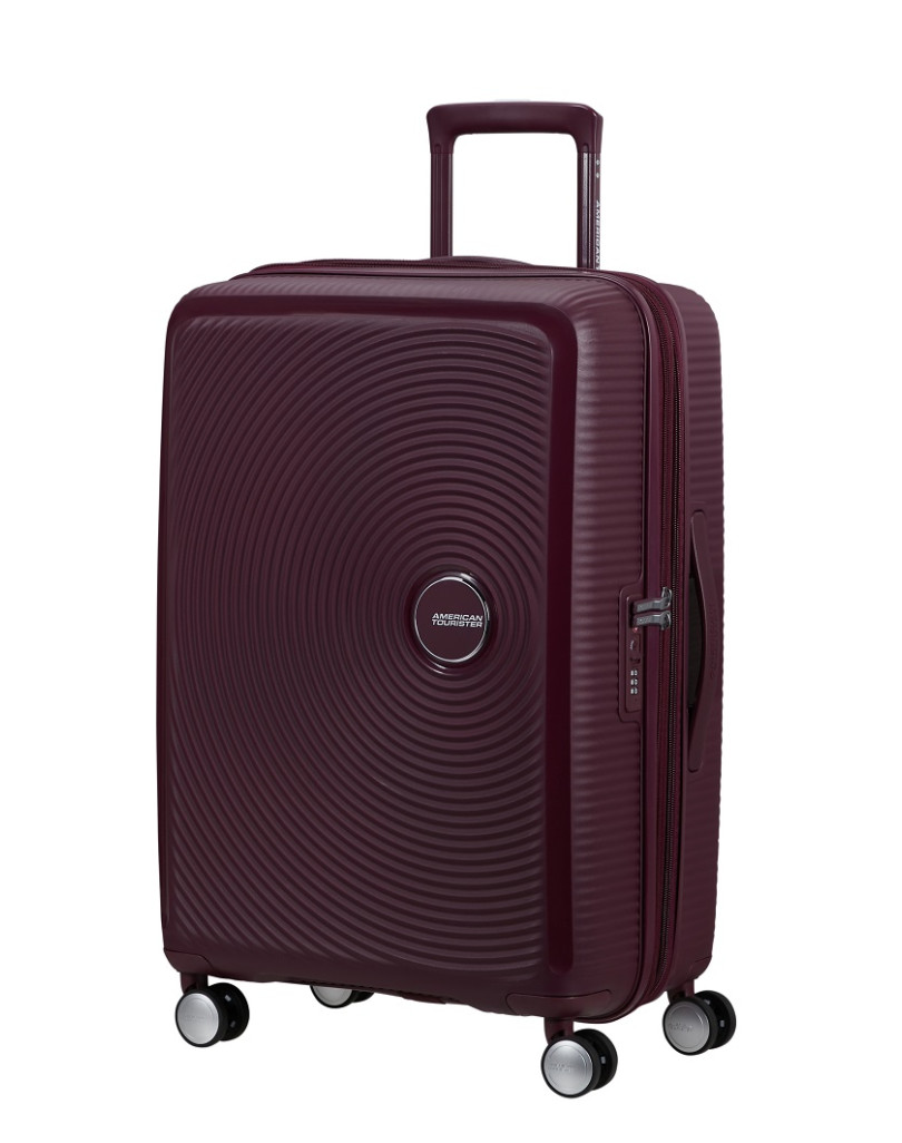 Soundbox 4-wheel 67cm medium Spinner Expandable suitcase Bass Black