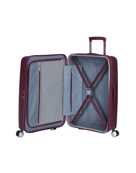 Soundbox 4-wheel 67cm medium Spinner Expandable suitcase Bass Black