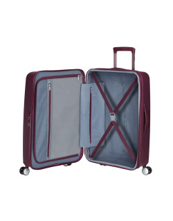 Soundbox 4-wheel 67cm medium Spinner Expandable suitcase Bass Black