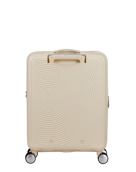 Soundbox 4-wheel cabin baggage Spinner Expandable suitcase 55x40x20/23cm Bass Black