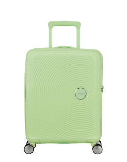 Soundbox 4-wheel cabin baggage Spinner Expandable suitcase 55x40x20/23cm Bass Black