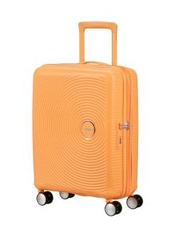 Soundbox 4-wheel cabin baggage Spinner Expandable suitcase 55x40x20/23cm Bass Black