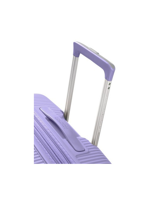 Soundbox 4-wheel cabin baggage Spinner Expandable suitcase 55x40x20/23cm Bass Black