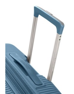 Soundbox 4-wheel cabin baggage Spinner Expandable suitcase 55x40x20/23cm Bass Black