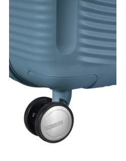 Soundbox 4-wheel cabin baggage Spinner Expandable suitcase 55x40x20/23cm Bass Black